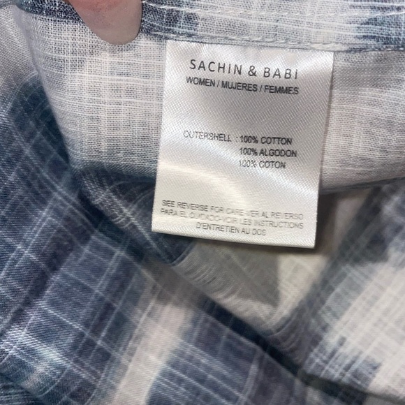 New! Sachin & Babi x Anthropologie Mari Gingham Cotton Midi Dress💙sz 2, 6 & 10 - Picture 16 of 16